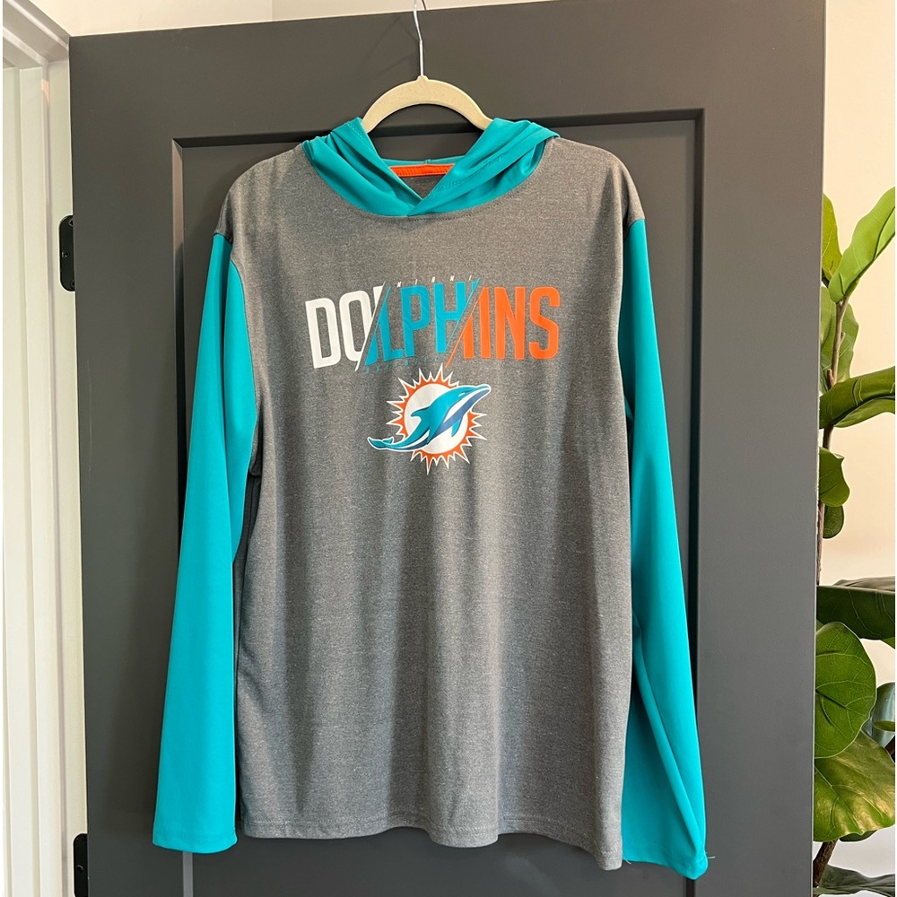 Men’s lightweight Miami Dolphins Hoodie Medium